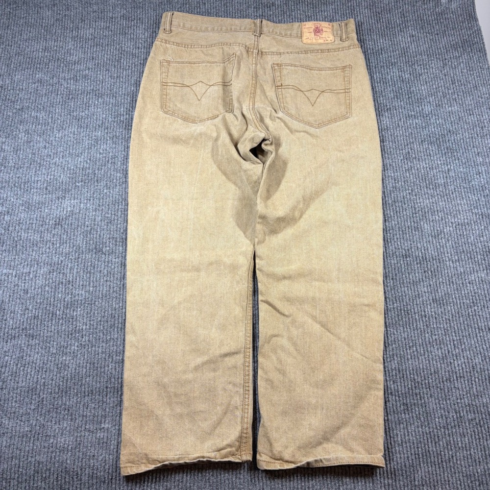 Vintage Member's Property Jeans Men's 38x32 Tan Denim Brown Y2K Skater Hip Hop